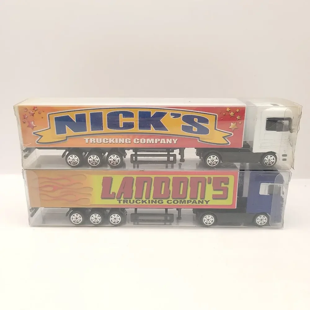 Swibco Trucking Company Toy Semi Truck Set of 10 New in package Green Orange